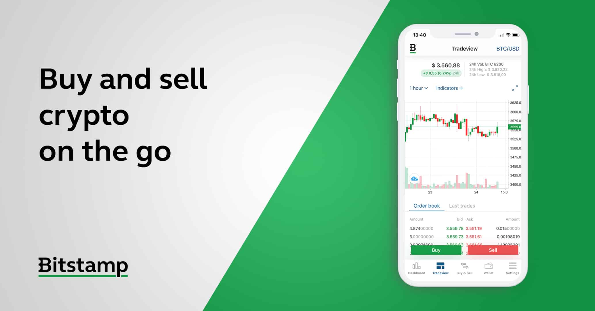 Your mobile app for crypto trading – Bitstamp