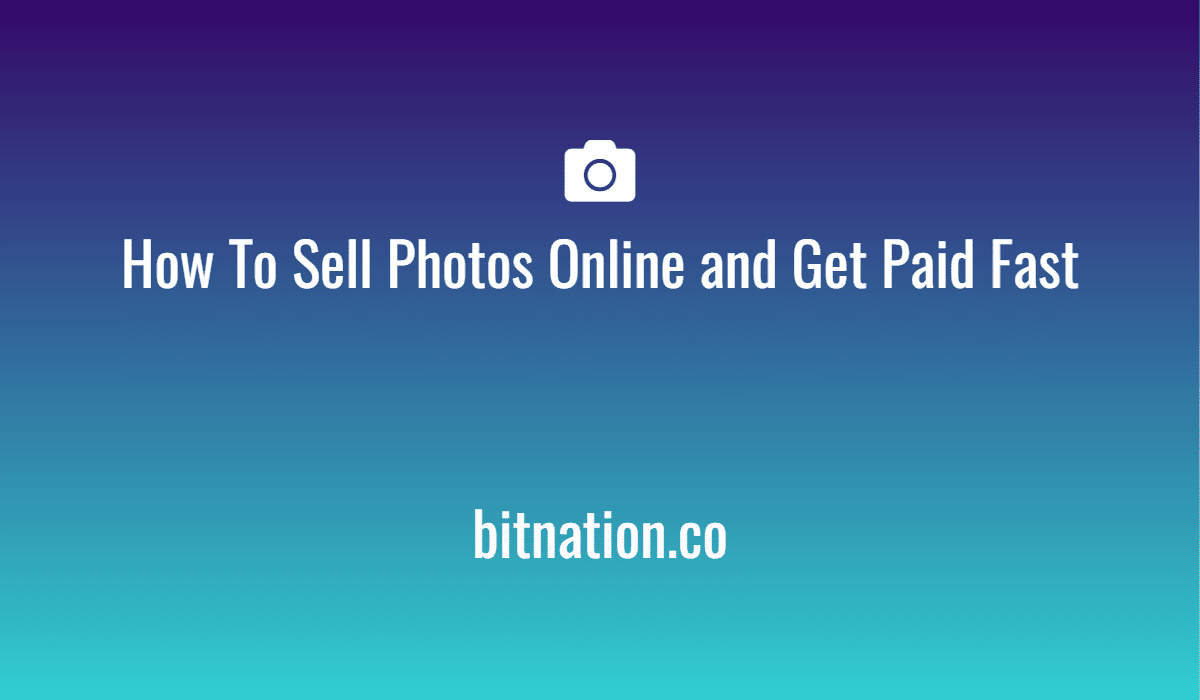 Sell photos online