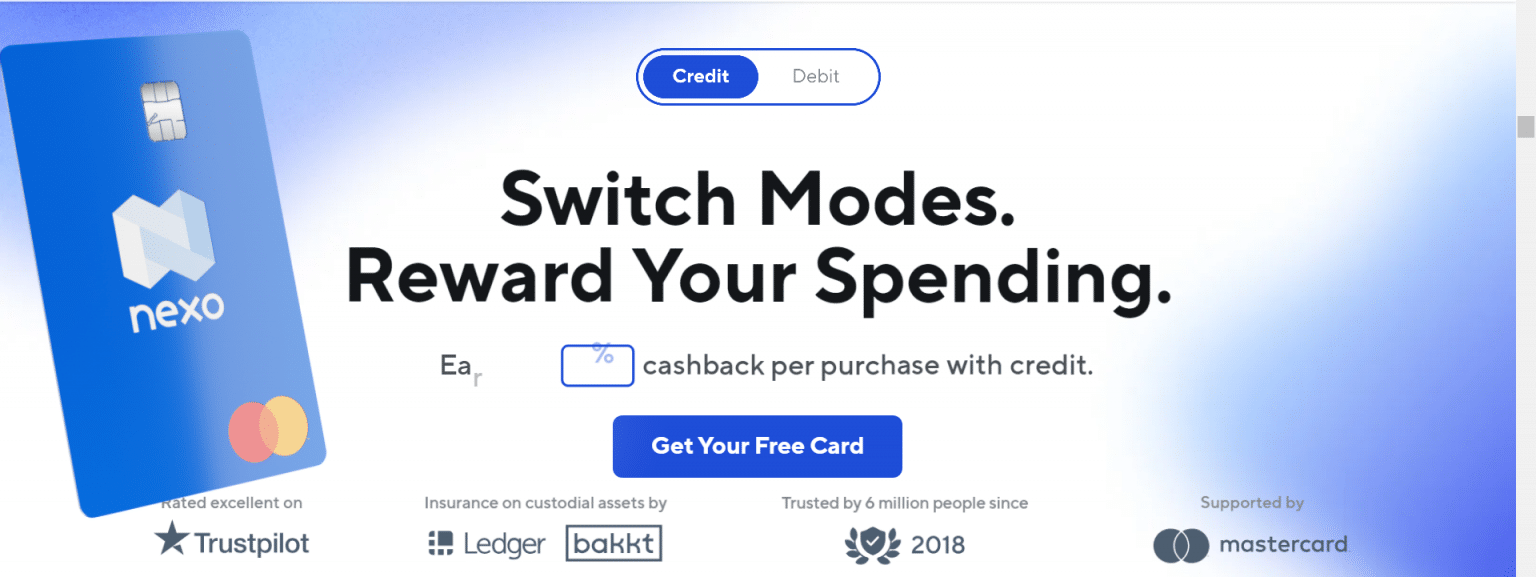 Nexo Launches a DualMode Crypto Card