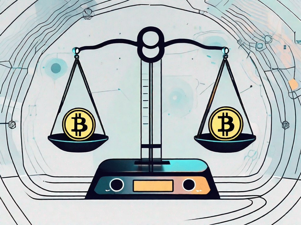 A digital balance scale