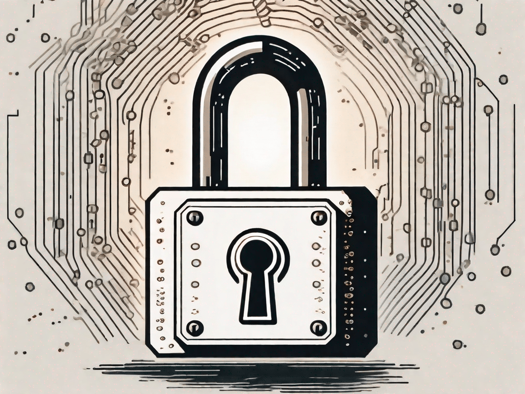 A digital lock being opened by a binary code