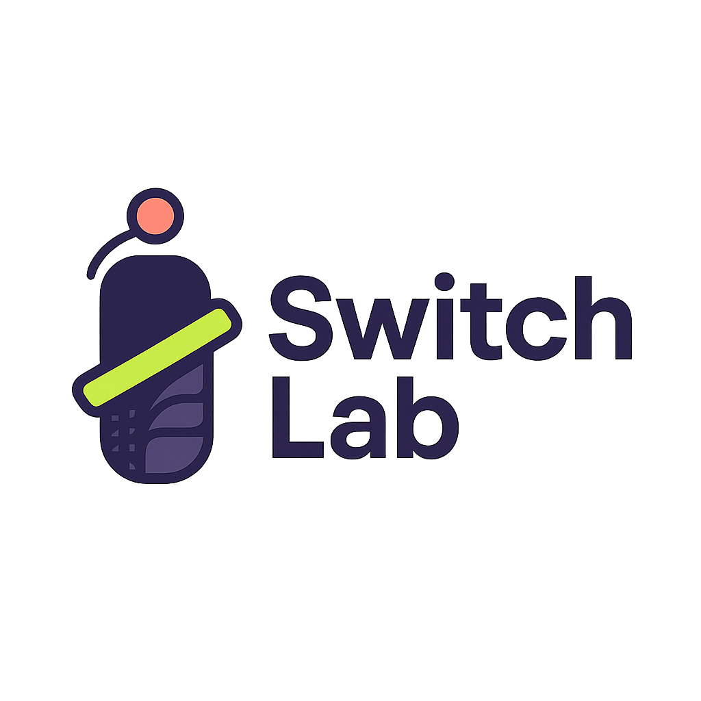 Cadastro no aplicativo Switch Lab